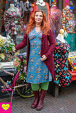 Noa Nova vest- wijnrood- de ultieme bestseller!-viscose! cardigan Tantilly 
