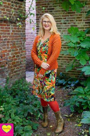 Mila dress - viscose- jungle vibes