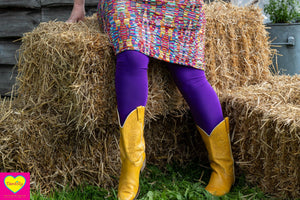 Legging paars - viscose stretch- draagcomfort en kleurplezier in één ontwerp