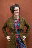 New long cardigan - ocher yellow - made by Tantilly cardigan Tantilly 