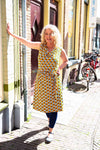 Lot dress - tantilly's summer sleeveless collection - retro yellow flower high summer clothes Tantilly 