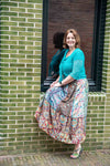 Silkmix handmade boho skirt- patchwork design- luca skirt Tantilly 