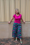 50's retro style pants- sloth- made by Tantilly- happy print Pants Tantilly 