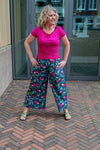 50's retro style pants- sloth- made by Tantilly- happy print Pants Tantilly 