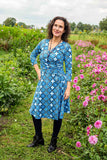 Florencia dress- blue retro dreams- autumn 2024 winter dresses Tantilly 