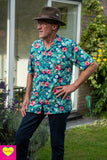 Nieuw! - mannenoverhemd- hibiscus