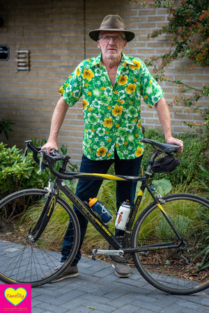 Nieuw! - mannenoverhemd- hola hola groen