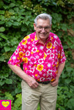 Nieuw! - mannenoverhemd- hola hola roze