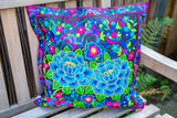 Pillow cover embroidery - cotton - kora lotus gift Tantilly 