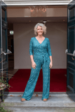 Yaya jumpsuit- pretty petrol- viscose Made by tantilly tantilly 