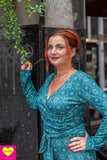 Yaya jumpsuit- pretty petrol- viscose Made by tantilly tantilly 