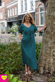 Marylin jurkje van rayon – maxi jurk- dots Every day dress Tantilly 