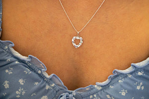Heart necklace / pendant - 925 sterling silver jewelry Tantilly 