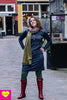 Velvet Sporty Dress - dark grey long sleeves Tantilly 