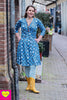 Florencia dress- blue retro dreams winter dresses Tantilly 