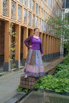 Silkmix handmade boho skirt- patchwork design- made by Tantilly- mila skirt Tantilly 