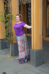 Silkmix handmade boho skirt- patchwork design- made by Tantilly- mila skirt Tantilly 