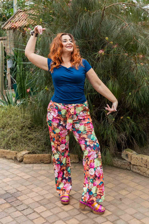 Belize pants- Tantilly's Ultimate pants- casual & chique -vintage boho flowers