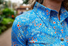 Lilou shirt- stretch fabric - spring summer version - romantic flowers shirt Tantilly 