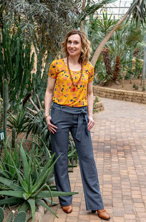 Belize pants - Tantilly's Ultimate pants- casual & chique -dark grey jeans style