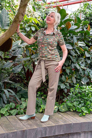 Belize pants- Tantilly's Ultimate pants- casual & chique -taupe- jeans style