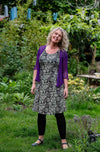 Ikat cardigan - all year vest - purple cardigan Tantilly 