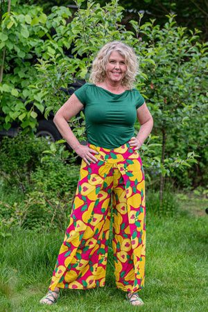 Boho Malana pants- happy fruit - bohemian style pants Tantilly 