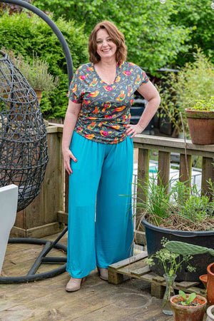 Nova pants- Tantilly's new all-year pants- sea blue pants Tantilly 