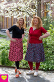 Pre order- Dubbelzijdige wikkelrok- katoen & rode rozen - Happiness in a skirt Cotton skirt Tantilly 