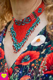 Handgemaakte kralen ketting- boho style- choker verstelbaar- kies je kleur! jewelry Tantilly 