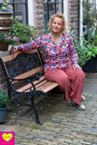 Anastacia stretch wrap top - lange mouwen- art cats Twisted top Tantilly 
