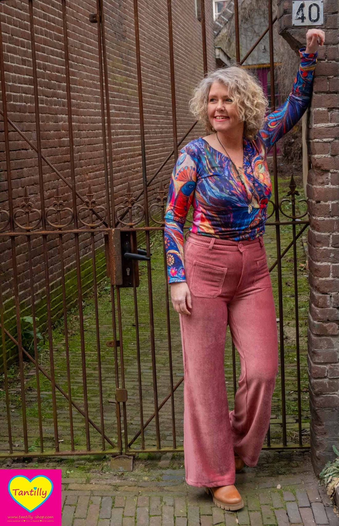 Tantilly's Ultieme broek- casual & chic- groen petrol