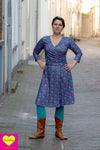 Florencia dress - pink turquoise galaxy winter dresses Tantilly 