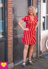 Zoe dress - retro dots red - summer time Made by tantilly tantilly 