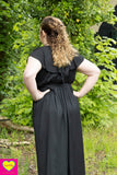 Anastasia jumpsuit - effen zwart- rayon Made by tantilly tantilly 