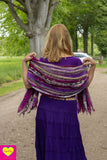 Bohemian katoenen maxi rok - paars skirt Tantilly 