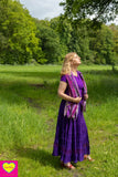 Bohemian katoenen maxi rok - paars skirt Tantilly 
