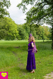 Bohemian katoenen maxi rok - paars skirt Tantilly 