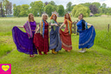 Bohemian katoenen maxi rok - roestoranje skirt Tantilly 