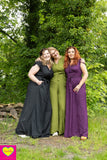 Anastasia jumpsuit - effen zwart- rayon Made by tantilly tantilly 