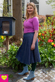 Pre order- Dubbelzijdige wikkelrok- katoen & paisley -blauwtinten- Happiness in a skirt Cotton skirt Tantilly 