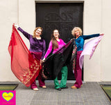 Romy sjaal- handgemaakt en uniek- rood Scarves Tantilly 