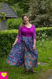 Zijden rok - Lubliana - twee prints gemixt- wikkelrok skirt Tantilly 