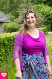 Zijden rok - Lubliana - twee prints gemixt- wikkelrok skirt Tantilly 