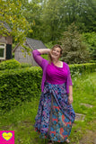 Zijden rok - Lubliana - twee prints gemixt- wikkelrok skirt Tantilly 