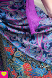 Zijden rok - Lubliana - twee prints gemixt- wikkelrok skirt Tantilly 