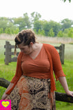 Zijden rok - Rome - twee prints gemixt- wikkelrok skirt Tantilly 