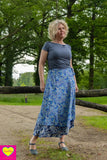 Zijden rok- uniek en dubbelzijdig! -Jasmina skirt Tantilly 