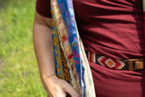 Bohemian katoenen maxi rok - bordeaux skirt Tantilly 