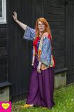 Hadera broek - zomer broek rayon- donkerpaars pants Tantilly 